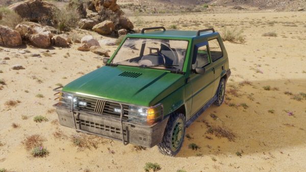 Fiat Panda Car rigged Blender