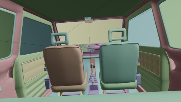 Fiat Panda Car rigged Blender