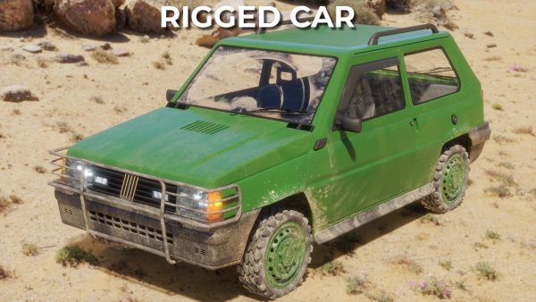 Fiat Panda Car rigged Blender