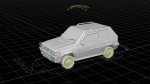 Fiat Panda Car rigged Blender