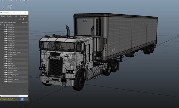 Freightliner van trailer