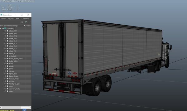 Freightliner van trailer