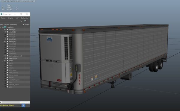 Freightliner van trailer