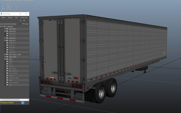 Freightliner van trailer