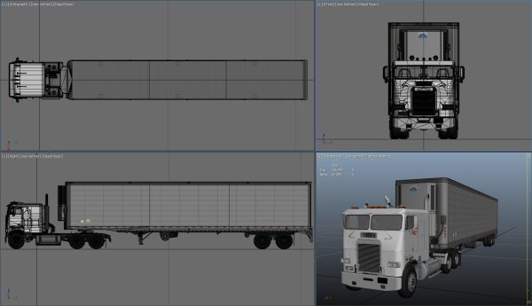 Freightliner van trailer