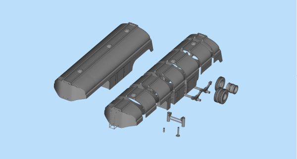 Fuel Tanker trailer for Truck from the movie Duel
