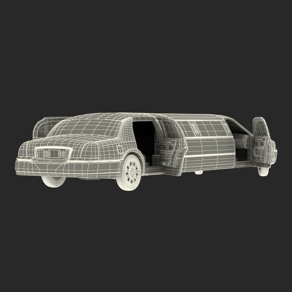 Generic Limousine White Simple Interior