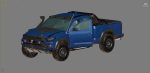 Generic Pickup Truck Lowpoly  with PBR Textures