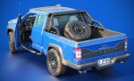 Generic Pickup Truck Lowpoly  with PBR Textures