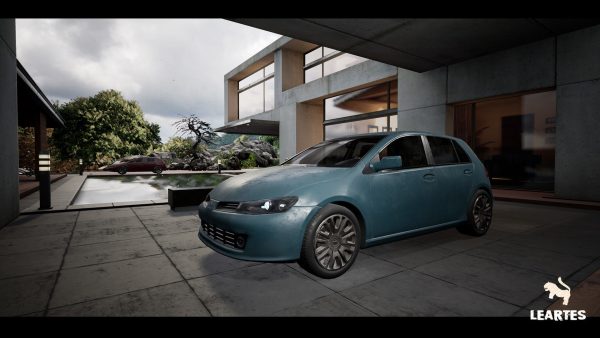 HatchBack Car Driveable Animated Realistic