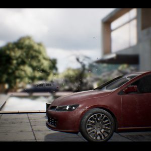 HatchBack Car Driveable Animated Realistic