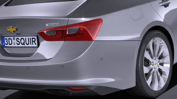 HQlowpoly Chevrolet Malibu 2017