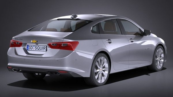 HQlowpoly Chevrolet Malibu 2017