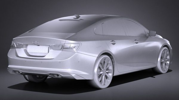 HQlowpoly Chevrolet Malibu 2017