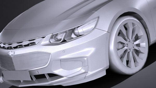 HQlowpoly Chevrolet Malibu 2017