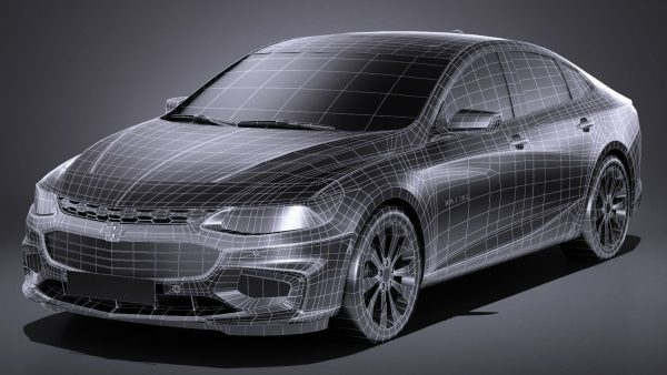 HQlowpoly Chevrolet Malibu 2017
