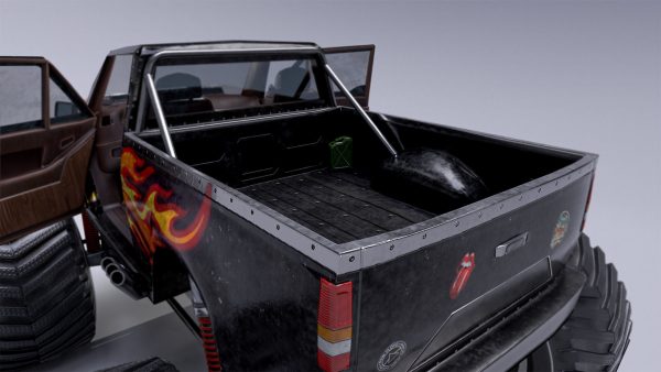 Monster Truck Full Rig Unity and Unreal Engine 4