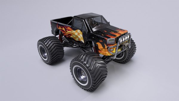 Monster Truck Full Rig Unity and Unreal Engine 4
