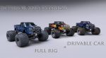 Monster Truck Full Rig Unity and Unreal Engine 4