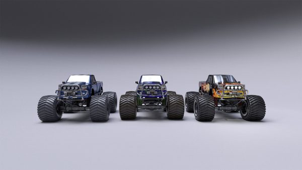 Monster Truck Full Rig Unity and Unreal Engine 4
