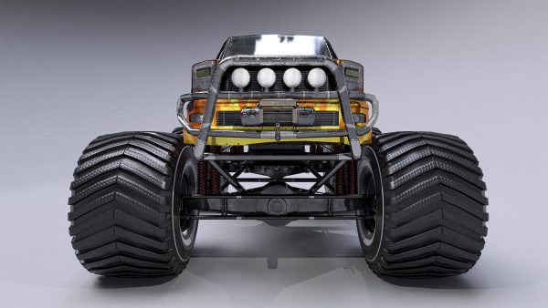 Monster Truck Full Rig Unity and Unreal Engine 4