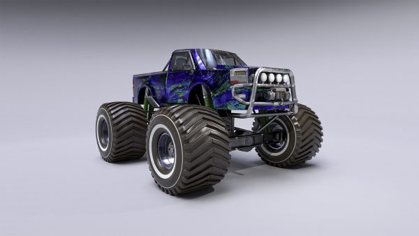 Monster Truck Full Rig Unity and Unreal Engine 4
