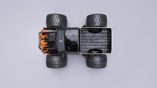 Monster Truck Full Rig Unity and Unreal Engine 4