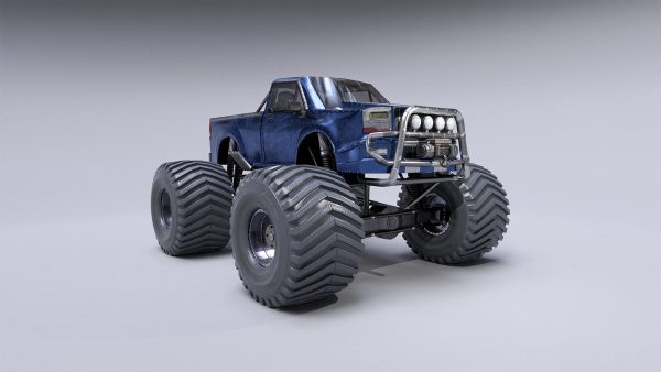 Monster Truck Full Rig Unity and Unreal Engine 4