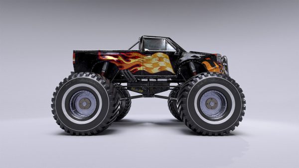 Monster Truck Full Rig Unity and Unreal Engine 4