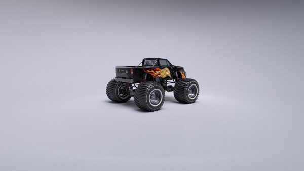 Monster Truck Full Rig Unity and Unreal Engine 4