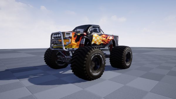 Monster Truck Full Rig Unity and Unreal Engine 4