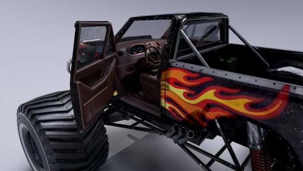 Monster Truck Full Rig Unity and Unreal Engine 4
