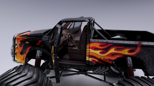Monster Truck Full Rig Unity and Unreal Engine 4