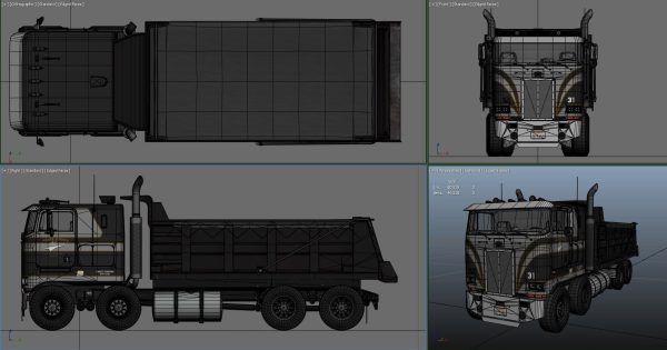 Peterbilt 362 tandem dump truck