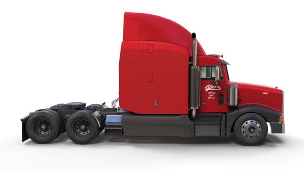 Peterbilt 377 refrigerated trailer