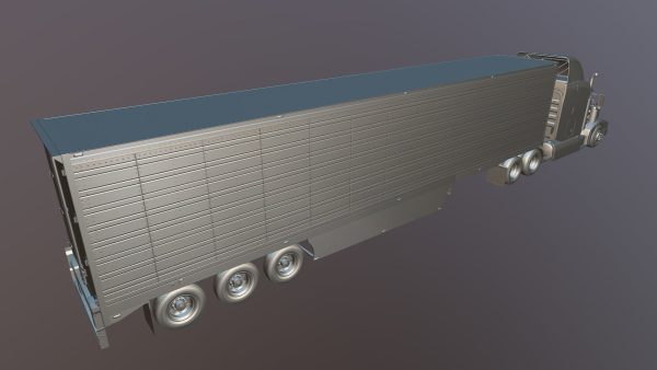 Peterbilt 377 refrigerated trailer