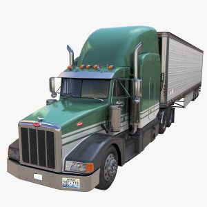 Peterbilt 377 refrigerated trailer