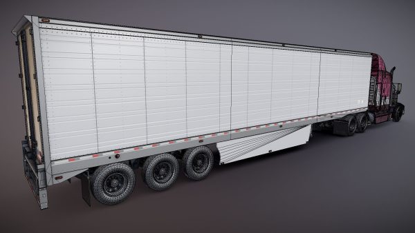 Peterbilt 377 refrigerated trailer
