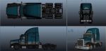Peterbilt 377 refrigerated trailer