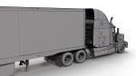 Peterbilt 377 refrigerated trailer