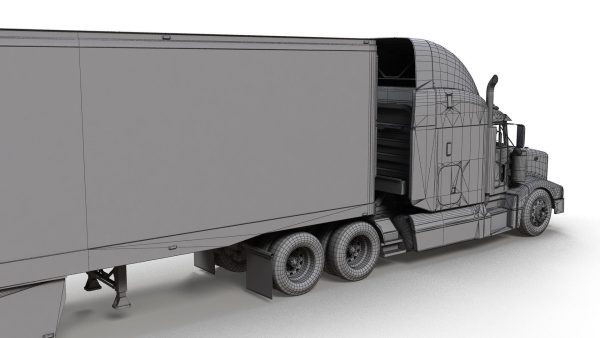 Peterbilt 377 refrigerated trailer