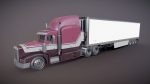 Peterbilt 377 refrigerated trailer