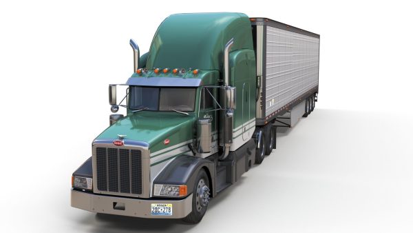 Peterbilt 377 refrigerated trailer