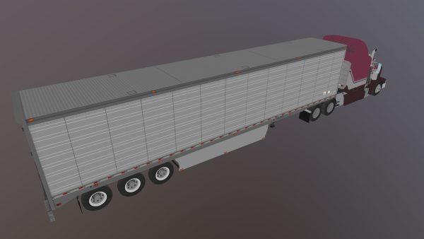 Peterbilt 377 refrigerated trailer