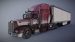 Peterbilt 377 refrigerated trailer