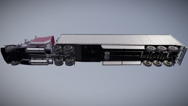 Peterbilt 377 refrigerated trailer