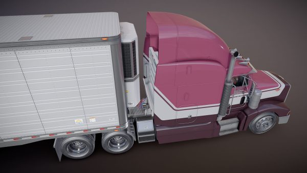 Peterbilt 377 refrigerated trailer