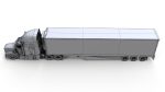 Peterbilt 377 refrigerated trailer