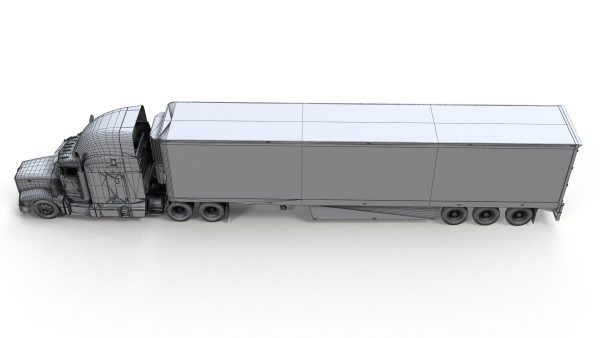 Peterbilt 377 refrigerated trailer
