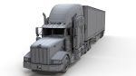 Peterbilt 377 refrigerated trailer